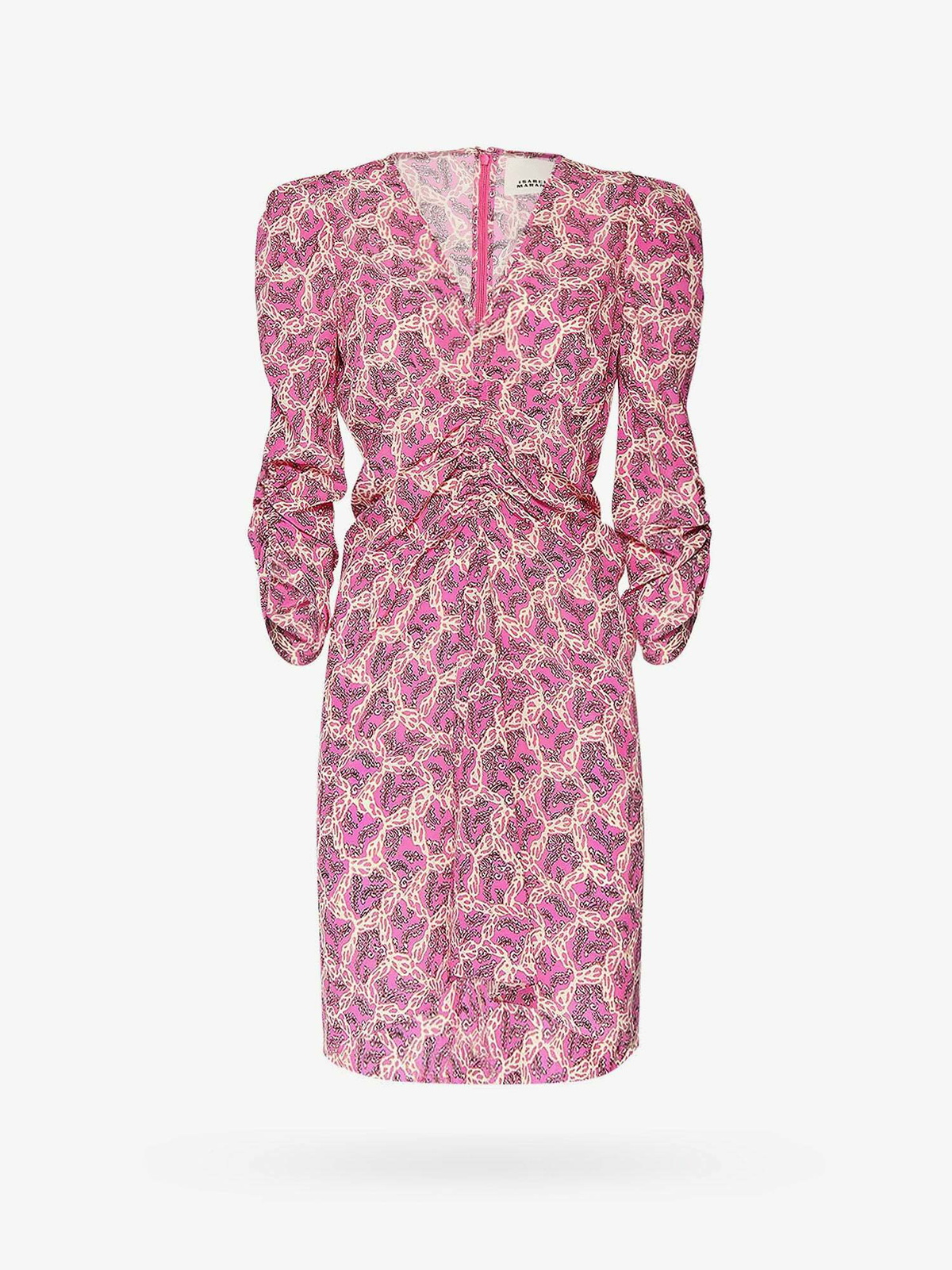 Women's Alinizia Printed Silk Dress In Pink