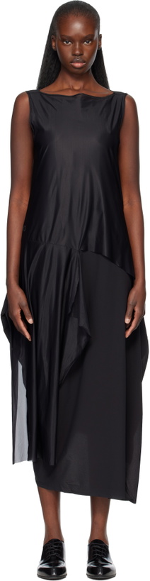 Photo: Y-3 Black Mesh Midi Dress