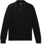 Polo Ralph Lauren - Wool and Cashmere-Blend Half-Zip Sweater - Black