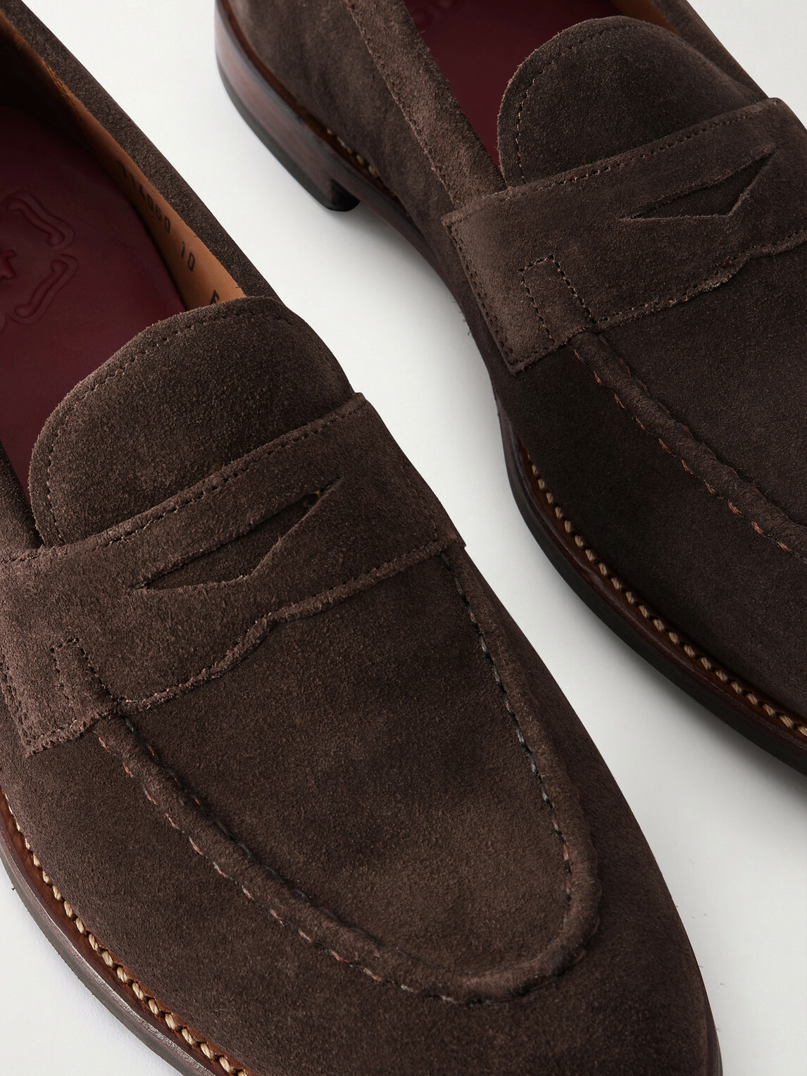 Grenson - Lloyd Suede Loafers - Brown