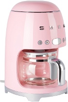SMEG Pink Retro-Style Drip Coffee Maker, 1.2 L