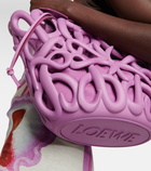 Loewe Anagram leather-trimmed basket bag