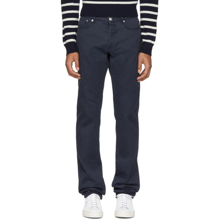 Photo: A.P.C. Navy Petit Standard Jeans