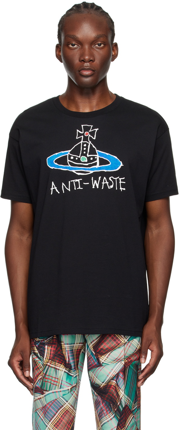 【VIVIENNE WESTWOOD】Antiwaste T-Shirt Black black-anti-waste-classic-t-