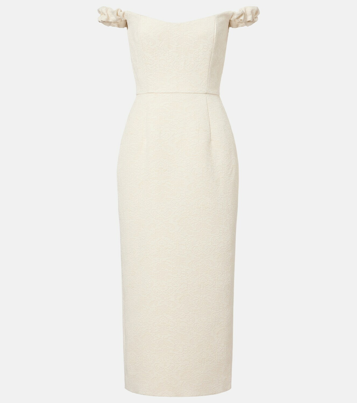 Markarian Bridal Amina wool-blend jacquard midi dress