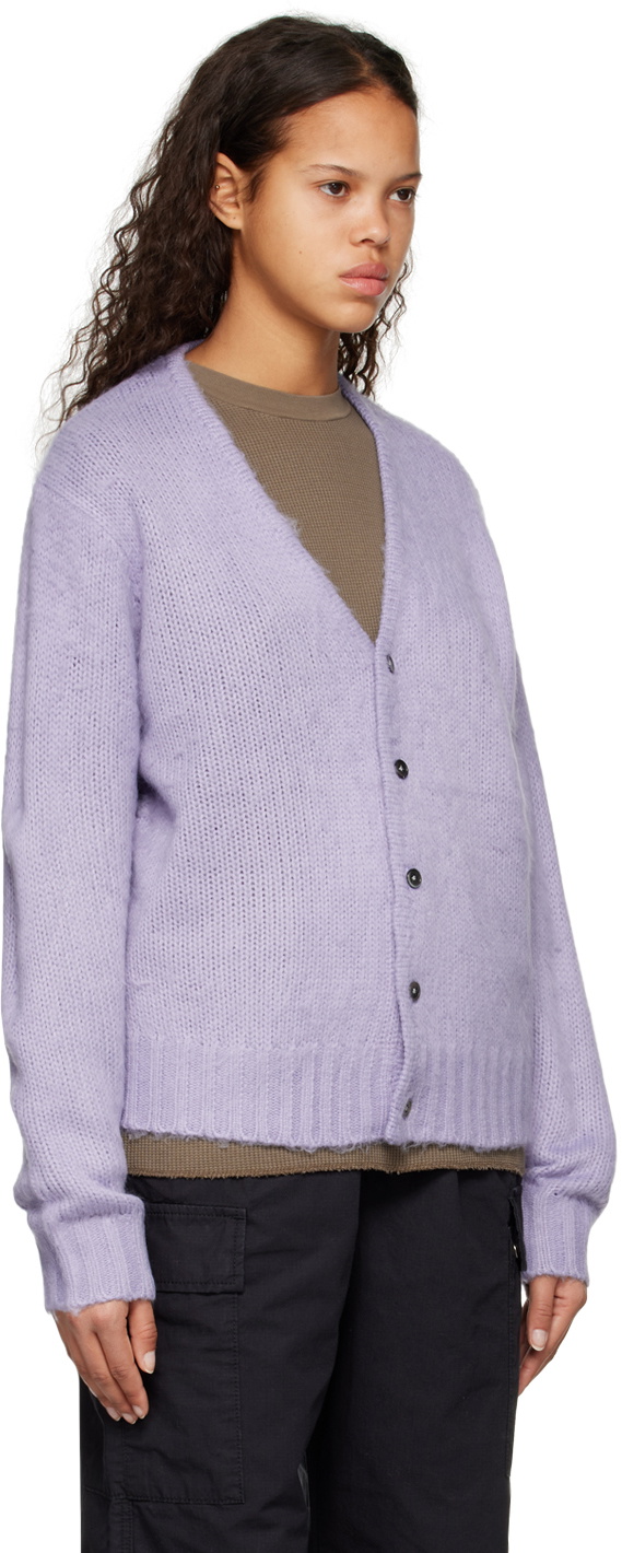 Stüssy Purple Brushed Cardigan Stussy