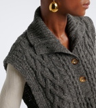 Isabel Marant Cable knit wool-blend sweater vest