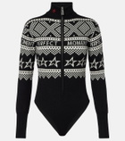 Perfect Moment Holiday Intersia wool bodysuit