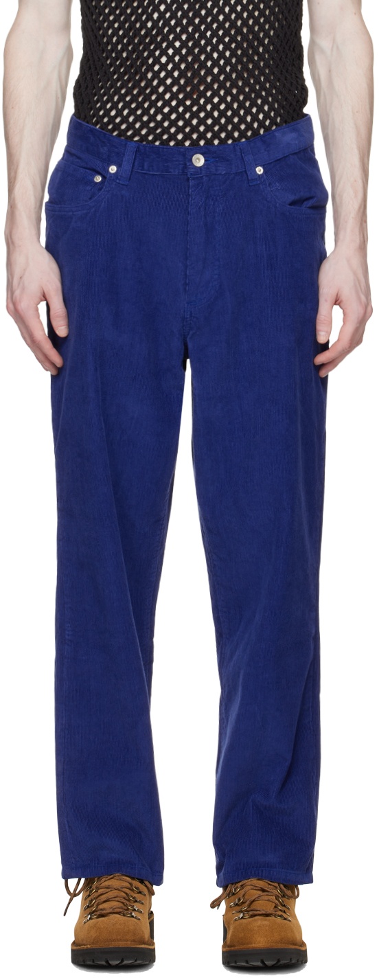 Photo: Adsum Blue Five-Pocket Trousers