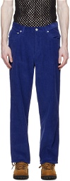 Adsum Blue Five-Pocket Trousers