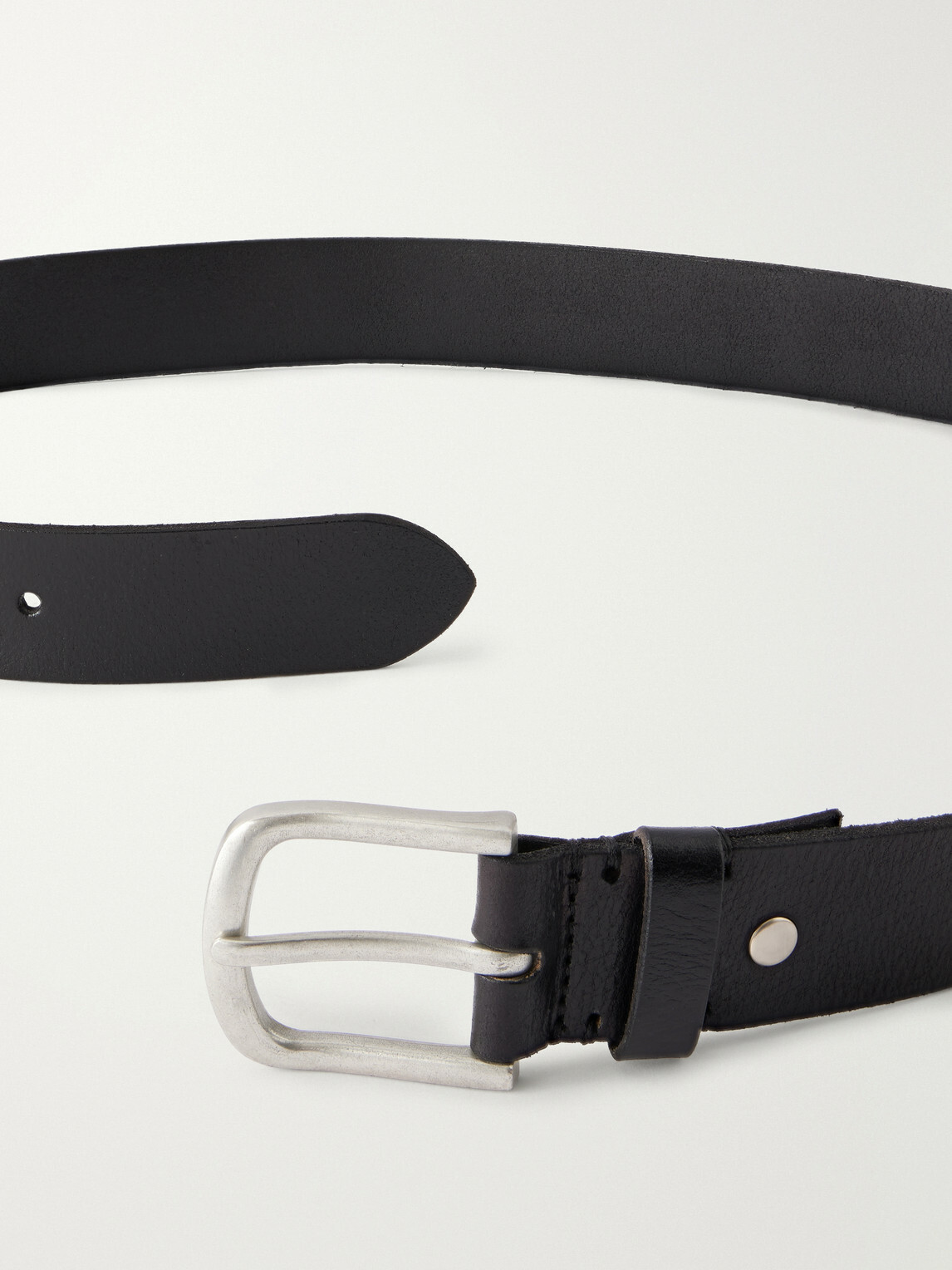 Corridor - 3cm Leather Belt - Black