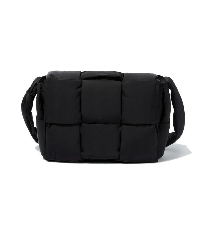Photo: Bottega Veneta - Padded Tech Cassette woven shoulder bag
