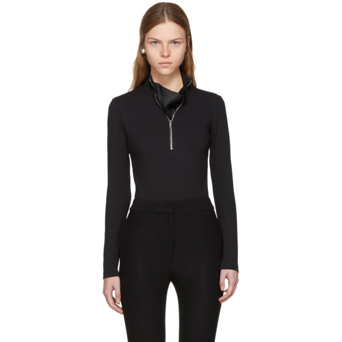 Wendelborn Black Zip-Up Bodysuit