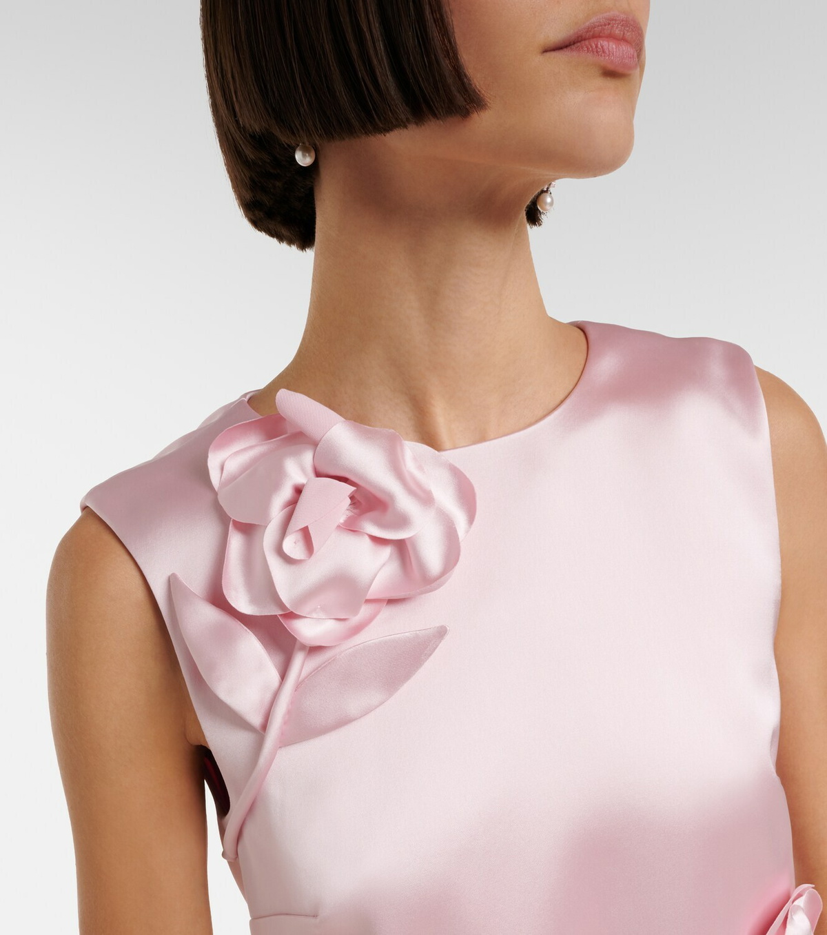 Self-Portrait Satin minidress