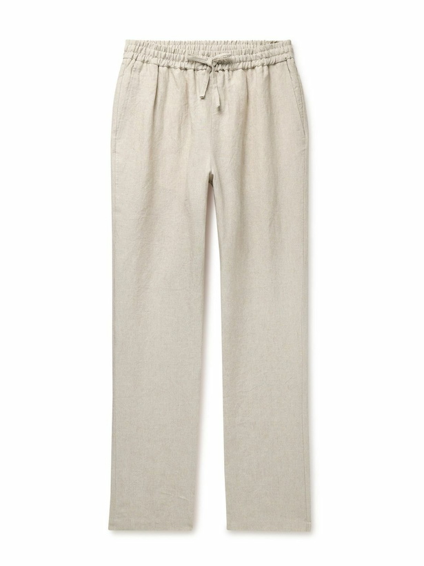 Photo: De Bonne Facture - Straight-Leg Linen Drawstring Trousers - Neutrals