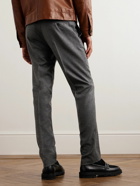 Loro Piana - Tapered Wool and Cashmere-Blend Trousers - Gray