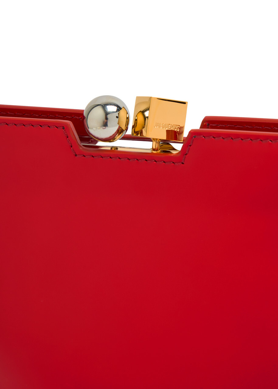Jacquemus Jacquemus Glossed Leather Shoulder bag - Red - One Size