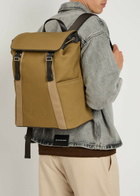 Paul Smith Canvas and Leather Backpack - Brown - One Size