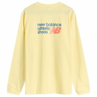 New Balance Athletics Premium Logo Long Sleeve in Parchment