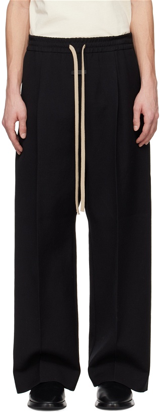 Photo: Fear of God Black Pleated Trousers