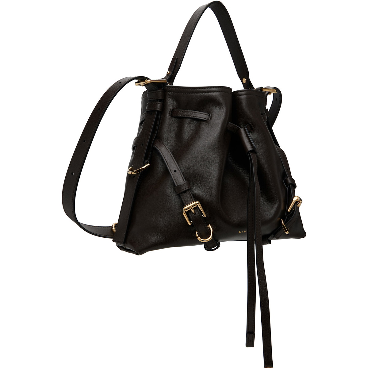 Givenchy Brown Small Voyou Bucket Bag