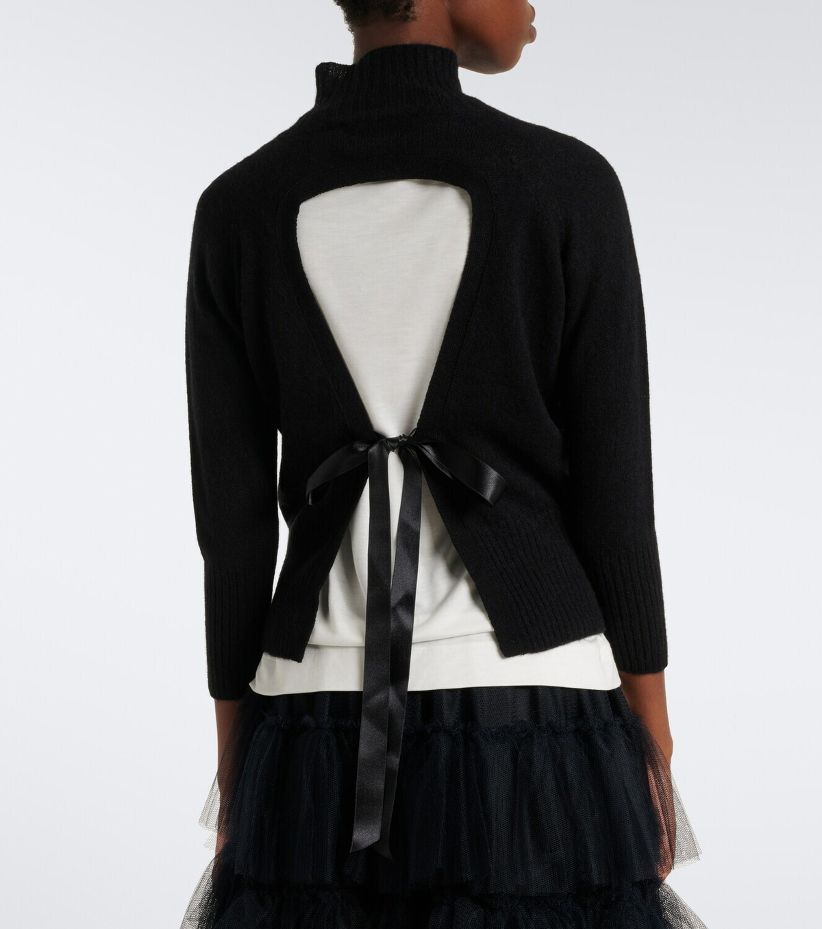 Simone Rocha Embellished cashmere turtleneck sweater
