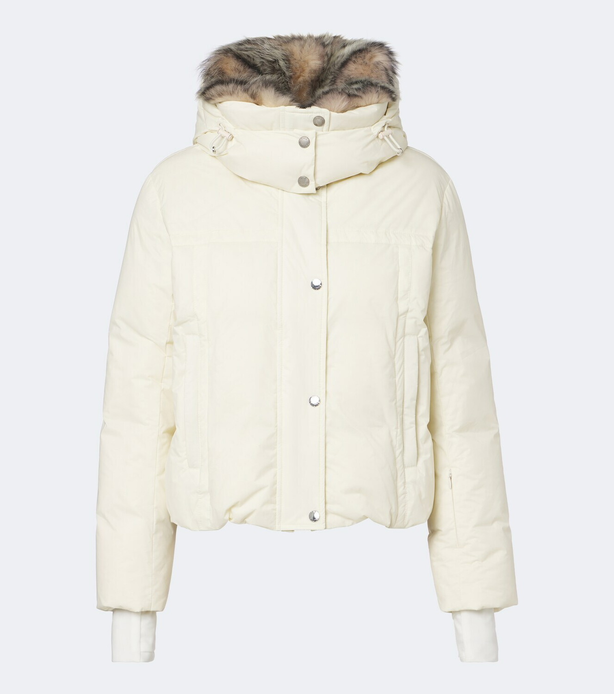 Yves Salomon Shearling-trimmed hooded down ski jacket
