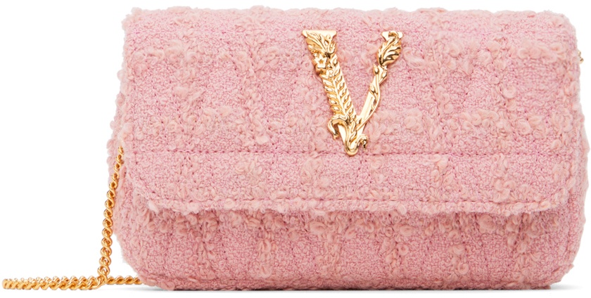 Photo: Versace Pink Mini Logo Bag