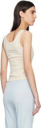 FLORE FLORE Off-White Hillie Tank Top
