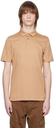 BOSS Beige Bonded Polo