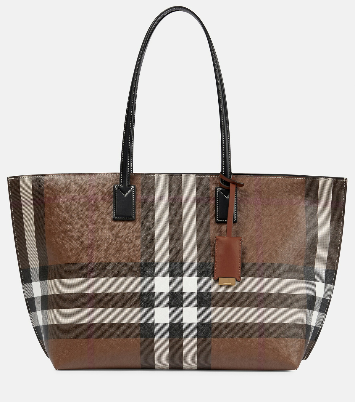 Burberry - Medium checked canvas tote