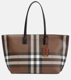 Burberry - Medium checked canvas tote