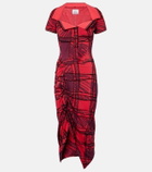 Vivienne Westwood Long Monday checked cotton polo dress