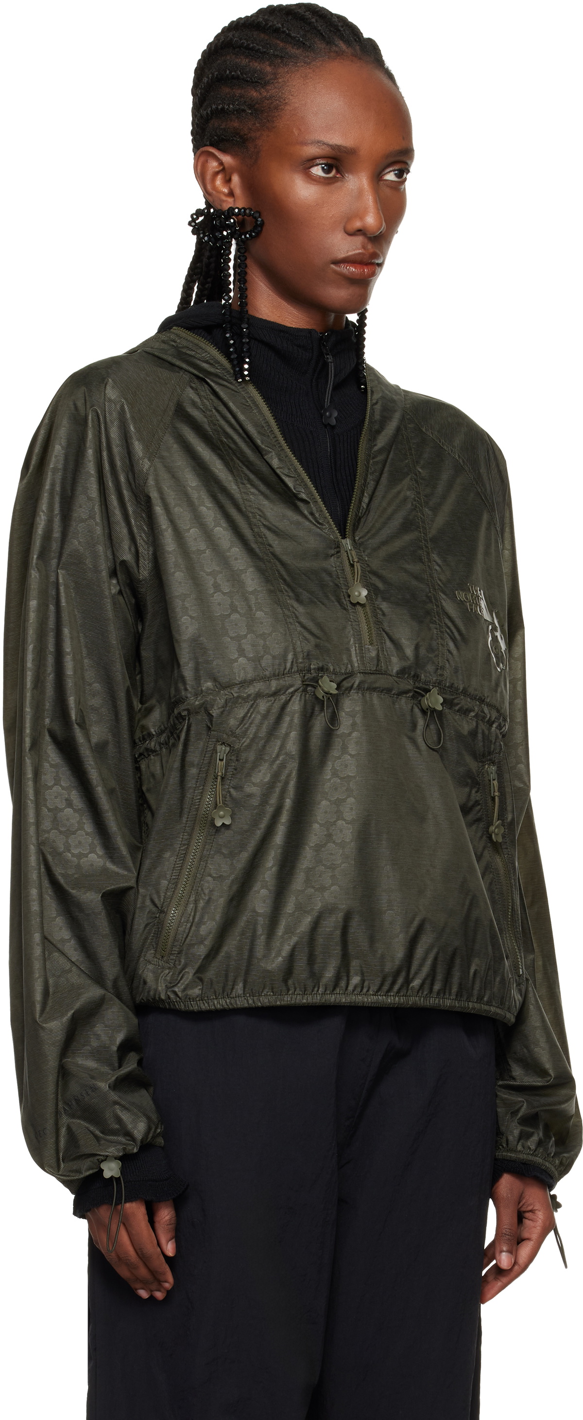 Cecilie Bahnsen Khaki The North Face Edition Marlowe Pullover Wind Jacket