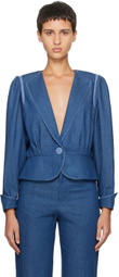 Caro Editions Blue Emma Denim Jacket