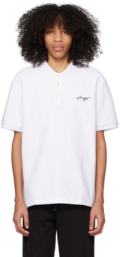 Photo: Hugo White Three-Button Polo