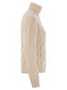 MC2 Saint Barth Giverny - Cable-knit Turtleneck Jumper