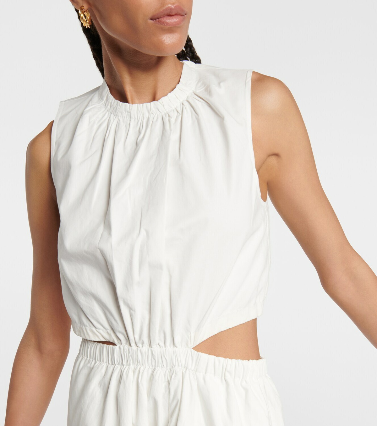 Proenza Schouler Cutout cotton midi dress Proenza Schouler