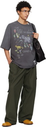 Maison MIHARA YASUHIRO Gray Kids Doodle Printed T-shirt