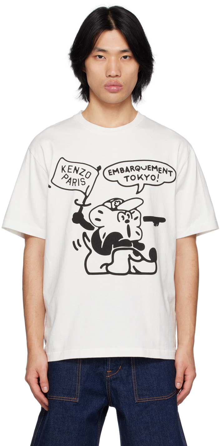 Kenzo Off-White Kenzo Paris Boke Boy Travels T-Shirt Kenzo
