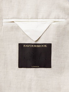 Favourbrook - Ebury Slim-Fit Herringbone Cotton and Linen-Blend Suit Jacket - Neutrals