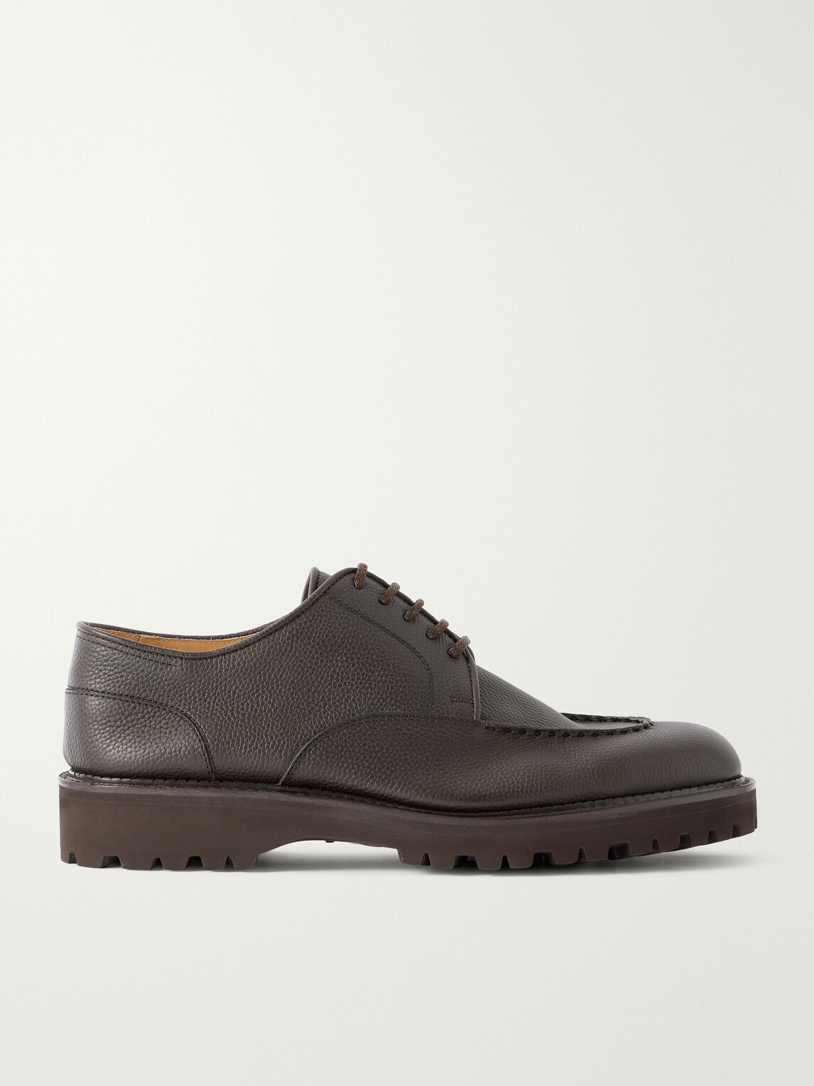 John Lobb - Land Full-Grain Leather Derby Shoes - Brown