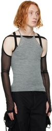 Dion Lee Gray Core Tank Top