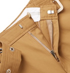 Burberry - Wide-Leg Belted Cotton-Twill Trousers - Tan