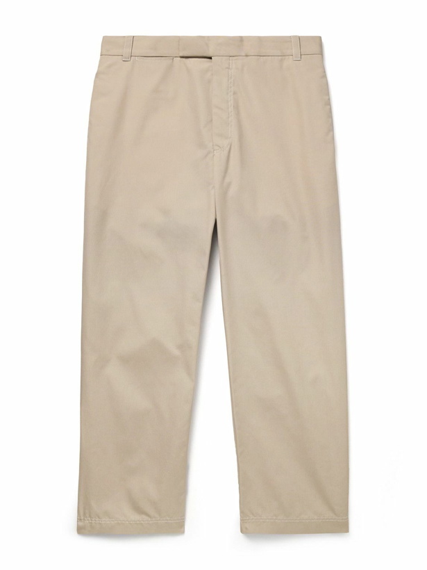 Photo: Thom Browne - Straight-Leg Cropped Typewriter Cloth Trousers - Neutrals