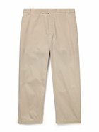 Thom Browne - Straight-Leg Cropped Typewriter Cloth Trousers - Neutrals