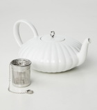 Georg Jensen Bernadotte porcelain teapot by Sigvard Bernadotte
