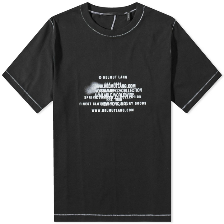 Photo: Helmut Lang Men's Spray Logo T-Shirt in Black