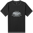 Helmut Lang Men's Spray Logo T-Shirt in Black