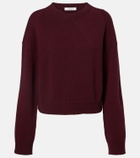 Fforme Marcela cropped wool and cashmere sweater